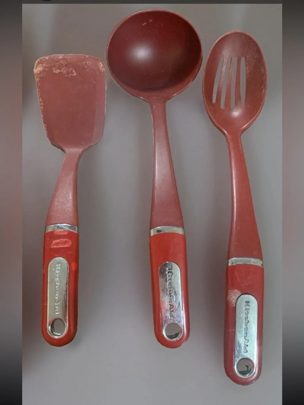 KitchenAid assorted utensil set  & replacement measuring cups & spoons